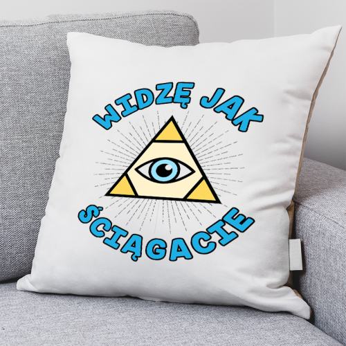 PODUSZKA druk DTG WIDZĘ JAK...