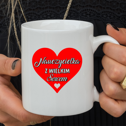 Kubek z nadrukiem NAUCZYCIELKA