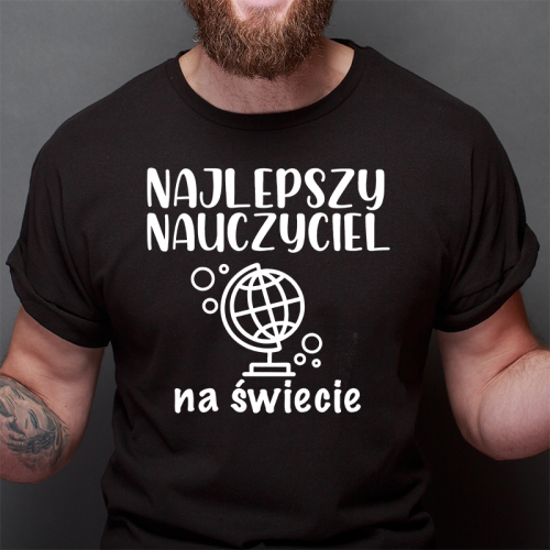 T-shirt oversize CZARNY...