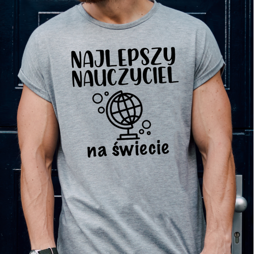 T-shirt oversize SZARY...