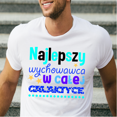 T-shirt lady/oversize DTG NAJLEPSZY WYCHOWAWCA W GALAKTYCE