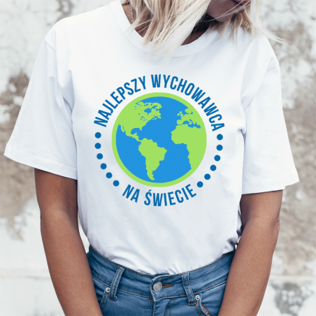 T-shirt lady/oversize DTG NAJLEPSZY WYCHOWAWCA