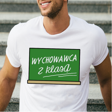 T-shirt lady/oversize DTG WYCHOWAWCA Z KLASĄ