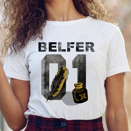 T-shirt lady/oversize DTG Belfer 01 black