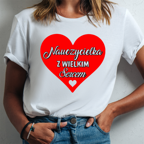 T-shirt lady DTG NAUCZYCIELKA