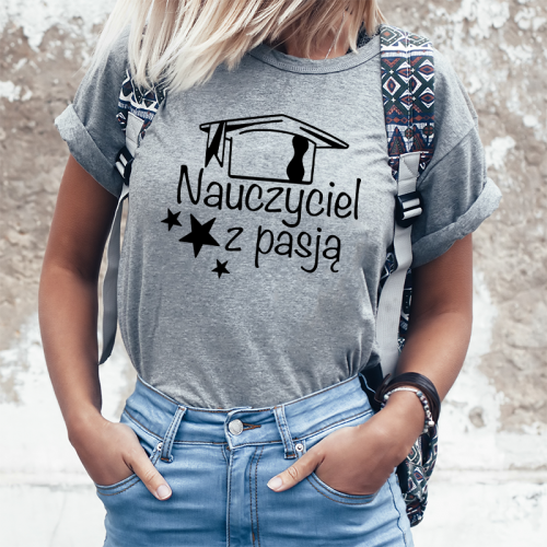T-shirt lady Nauczyciel z...