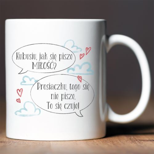 Kubek z nadrukiem Kubusiu,...