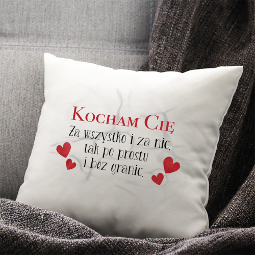 PODUSZKA druk Kocham cię...