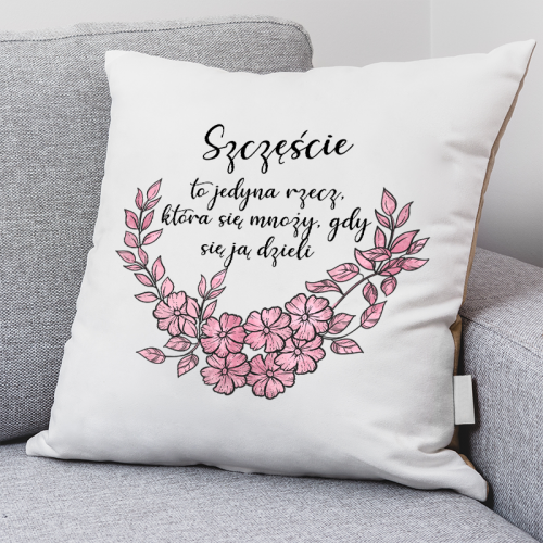 PODUSZKA druk Szczęście