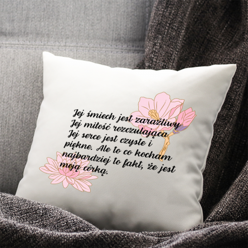 Poduszka | JEJ ŚMIECH JEST...