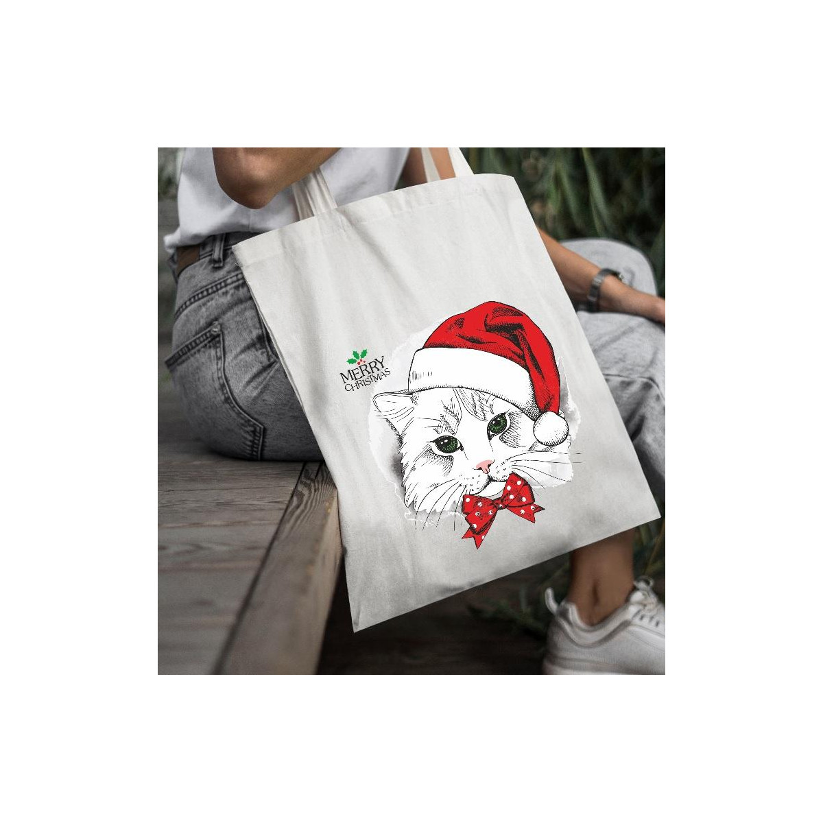 Torba bawełniana ecri MK deer 2