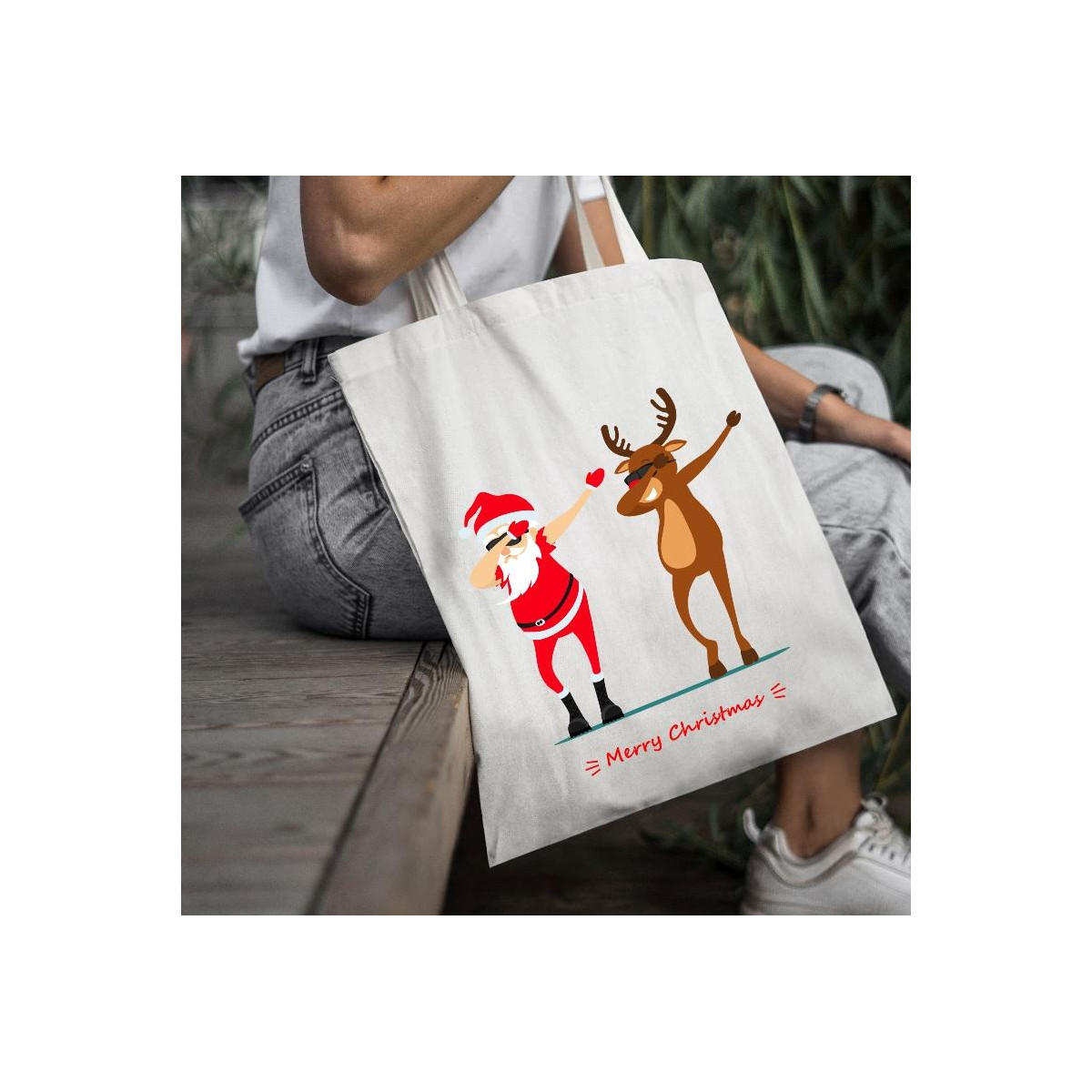 Torba bawełniana Merry Chrismas 2