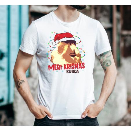 T-shirt oversize Meri Krismas Kurła nosacz