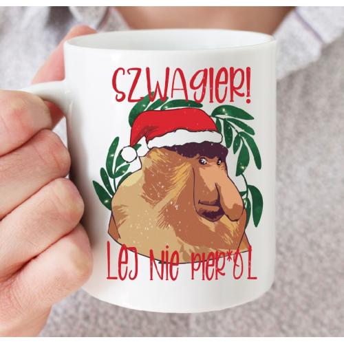 Kubek z nadrukiem Szwagier lej