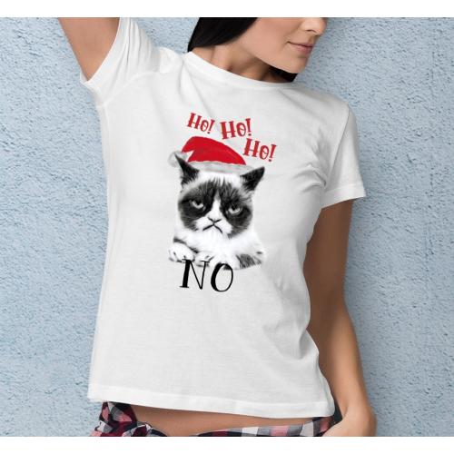 T-shirt lady slim DTG Ho HO...