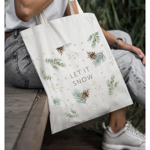 Torba bawełniana Let it snow