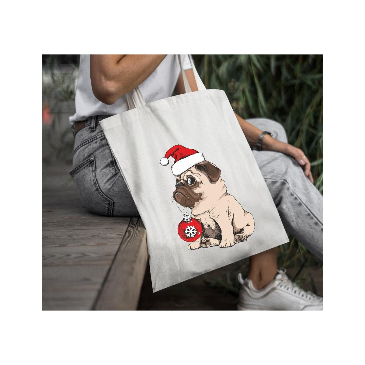 Torba bawełniana ecri MK deer 2