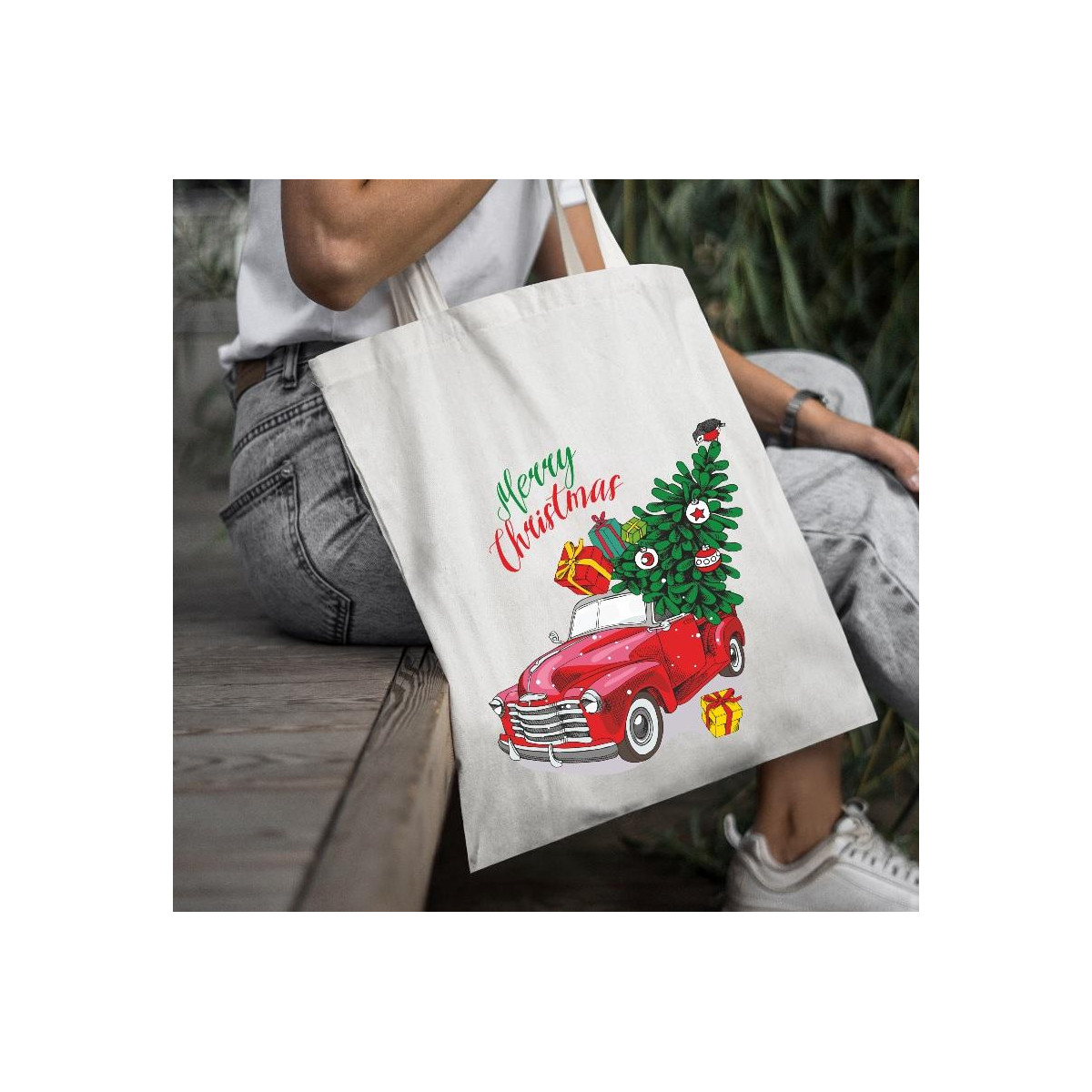 Torba bawełniana ecri MK deer 2