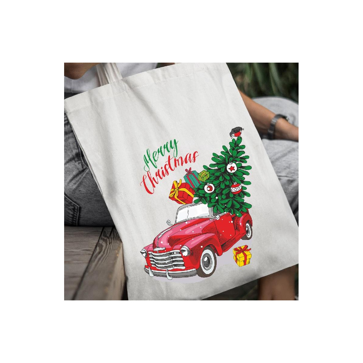 Torba bawełniana ecri MK deer 2