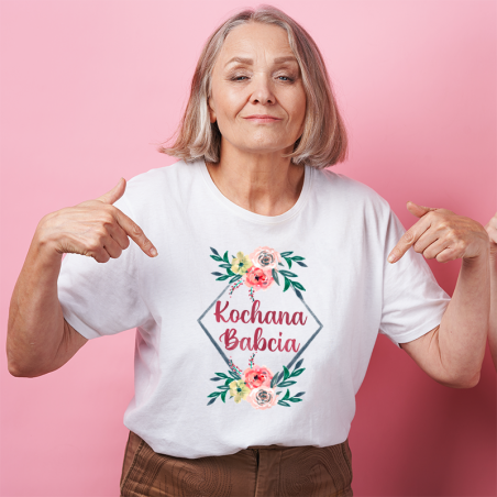 T-shirt | Kochana Babcia Kwiaty