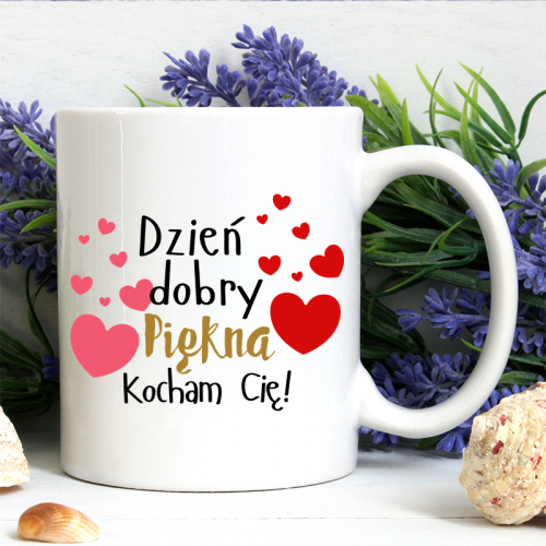 Kubek | Piękna - Kocham Cię!