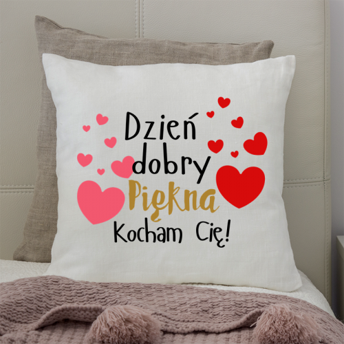 Poduszka | Piękna - Kocham...