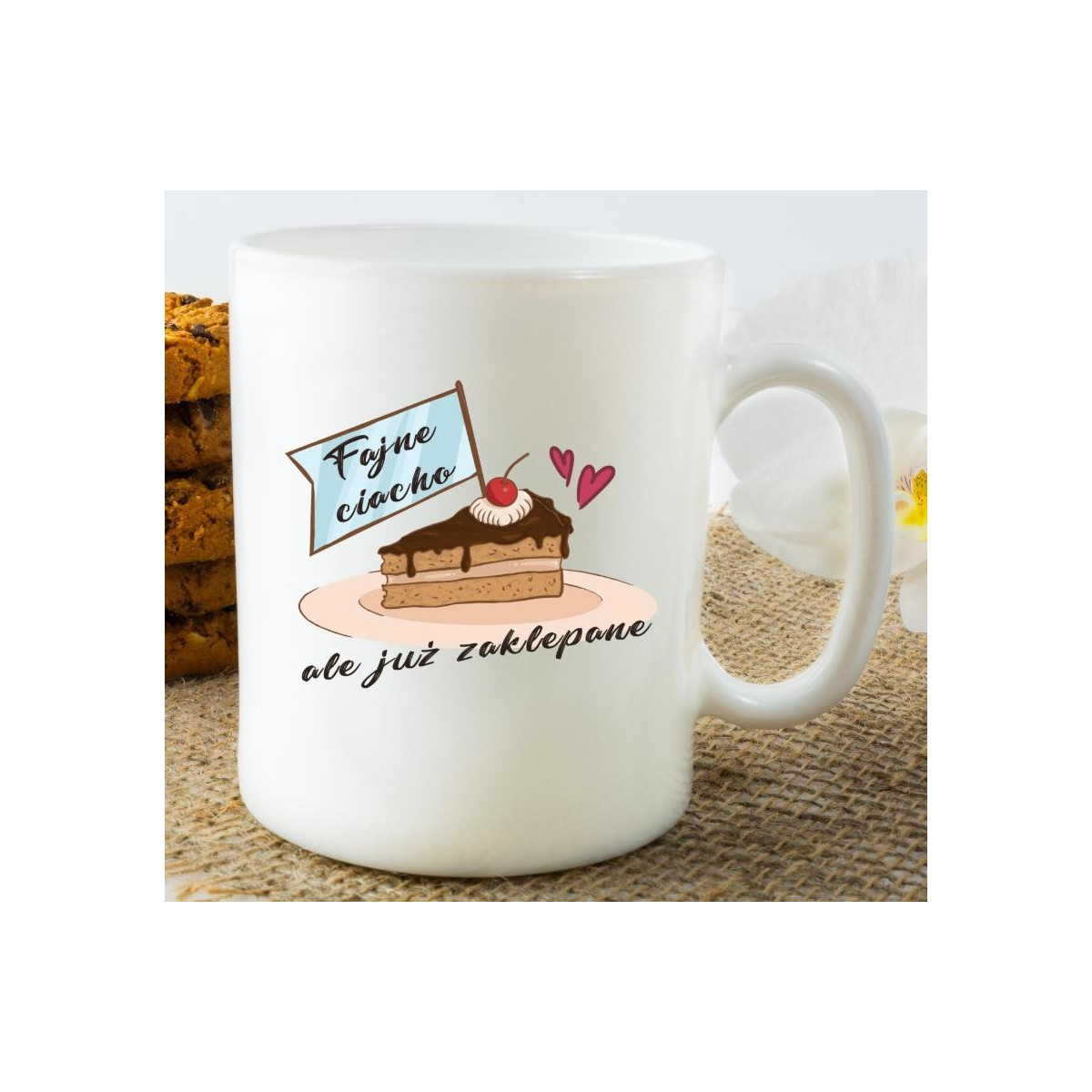 Kubek Fajne ciacho ale zaklepane