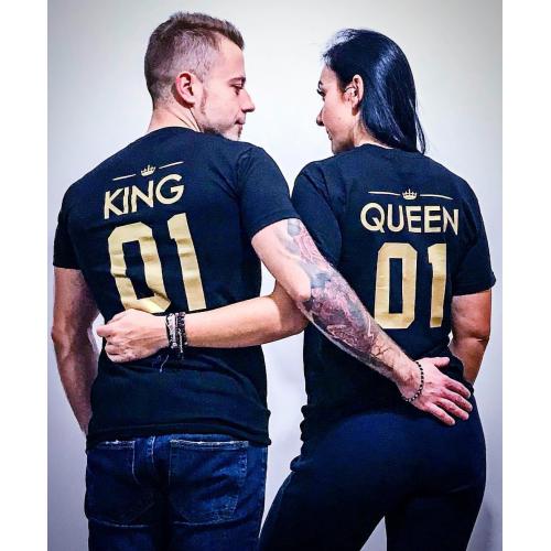 t-shirty dla par queen king