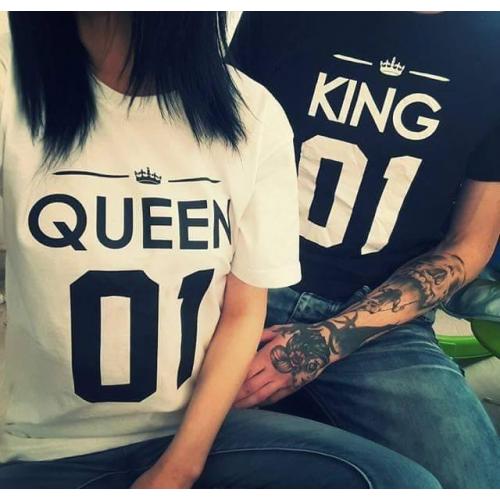 T-shirt DLA PAR 2 SZT QUEEN & KING 