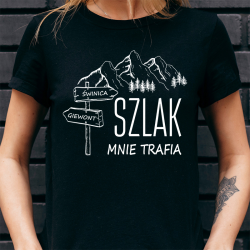 T-shirt Lady Czarny | Szlak...